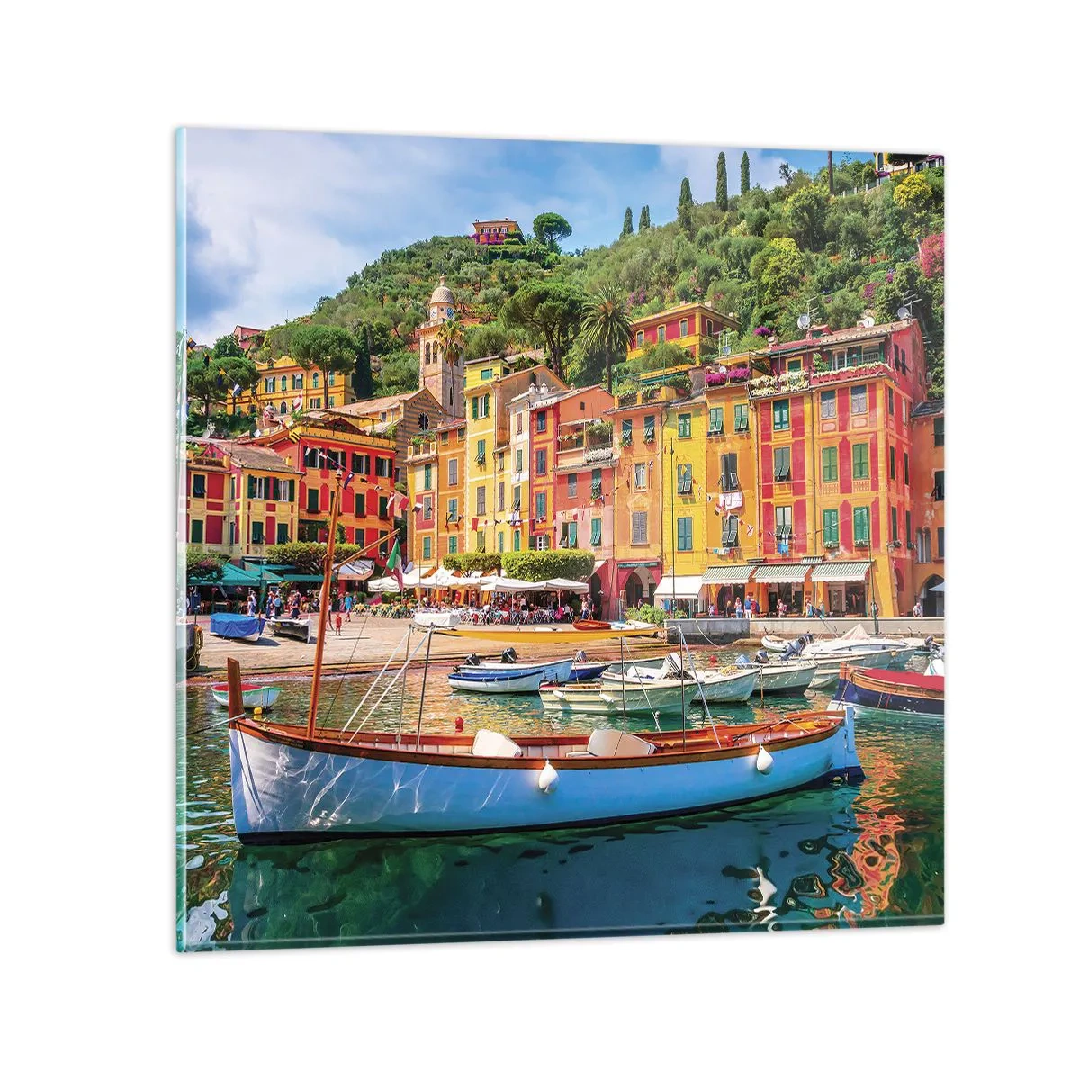 Impression sur verre - Image sur verre - Matinée italienne - 70x70 cm