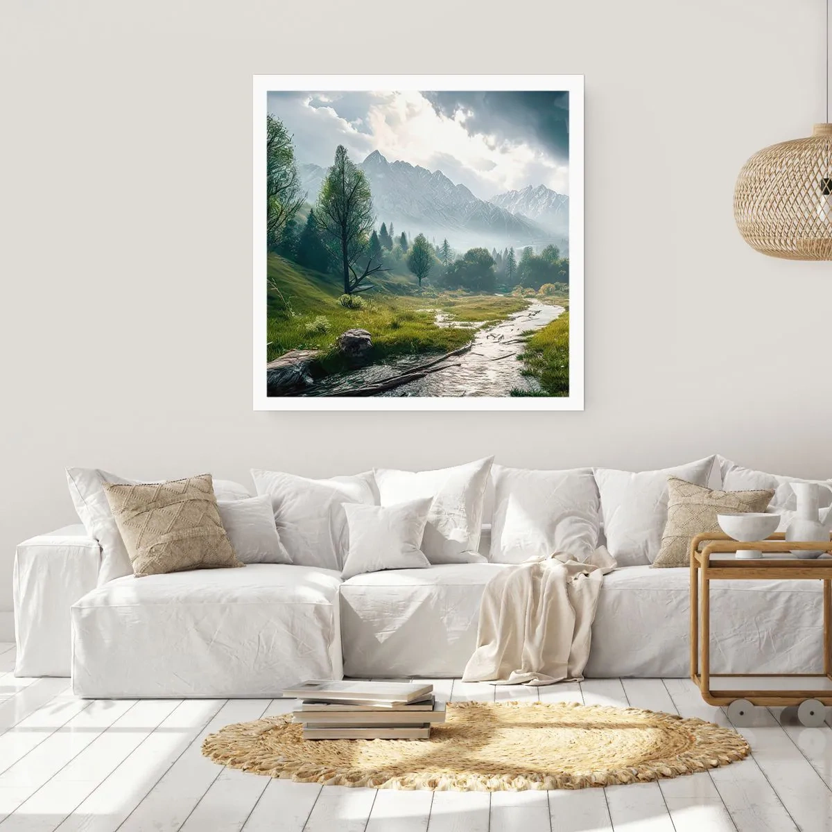 Affiche - Poster - Aller et retour - 50x50 cm