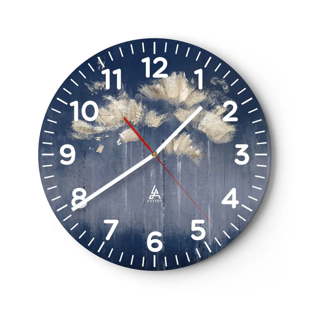 Horloge murale - Pendule murale - Comme des pétales au vent - 40x40 cm
