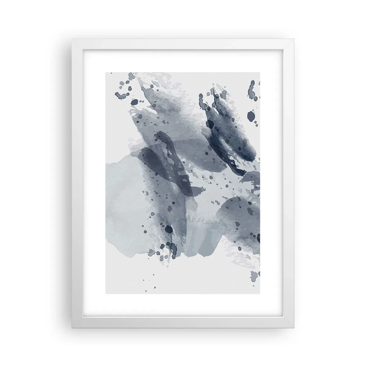 Affiche dans un cadre blanc - Poster - Étude de la nature de l'eau - 30x40 cm