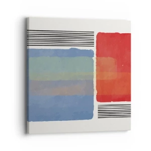 Impression sur toile - Image sur toile - Esprit et lettre de la géométrie - 40x40 cm