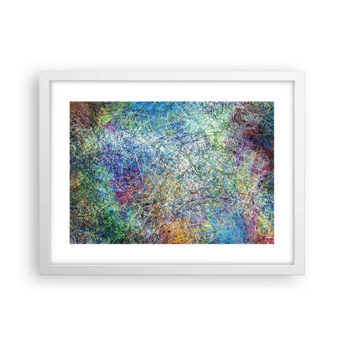 Affiche dans un cadre blanc - Poster - Ce n'est pas si simple - 40x30 cm