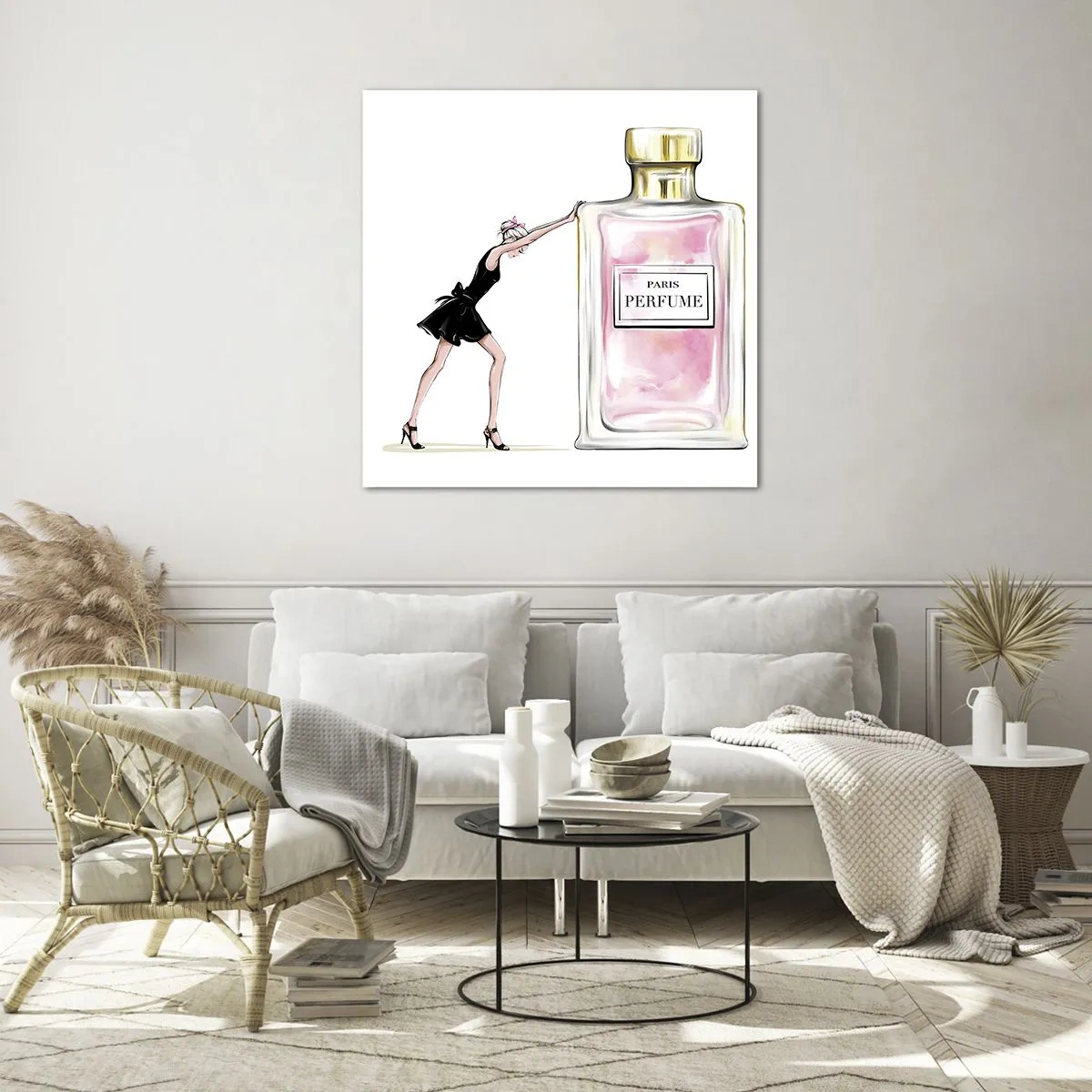 Impression sur verre - Image sur verre - L'essence des femmes - 40x40 cm