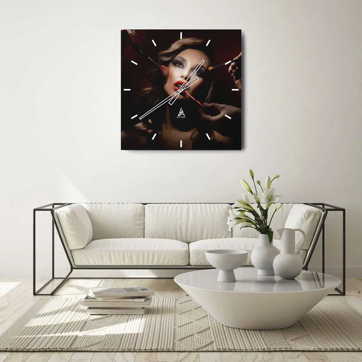 Horloge murale - Pendule murale - Belle rêveuse - 40x40 cm