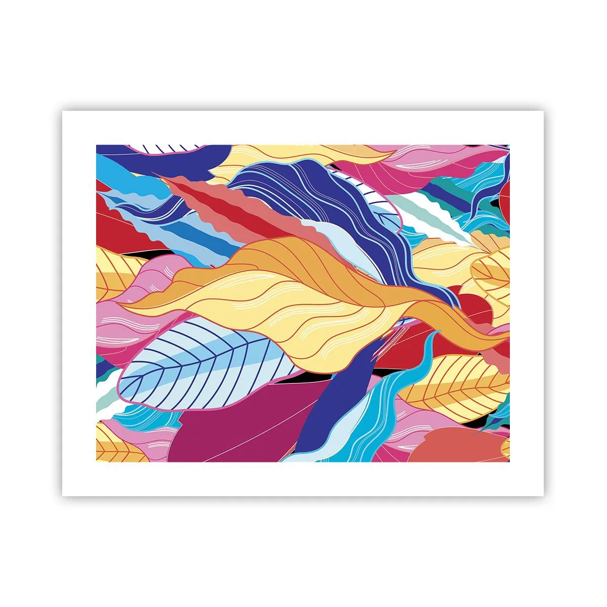 Affiche - Poster - Un désordre coloré - 50x40 cm