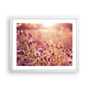 Affiche dans un cadre blanc - Poster - Avant que l'été ne parte - 50x40 cm