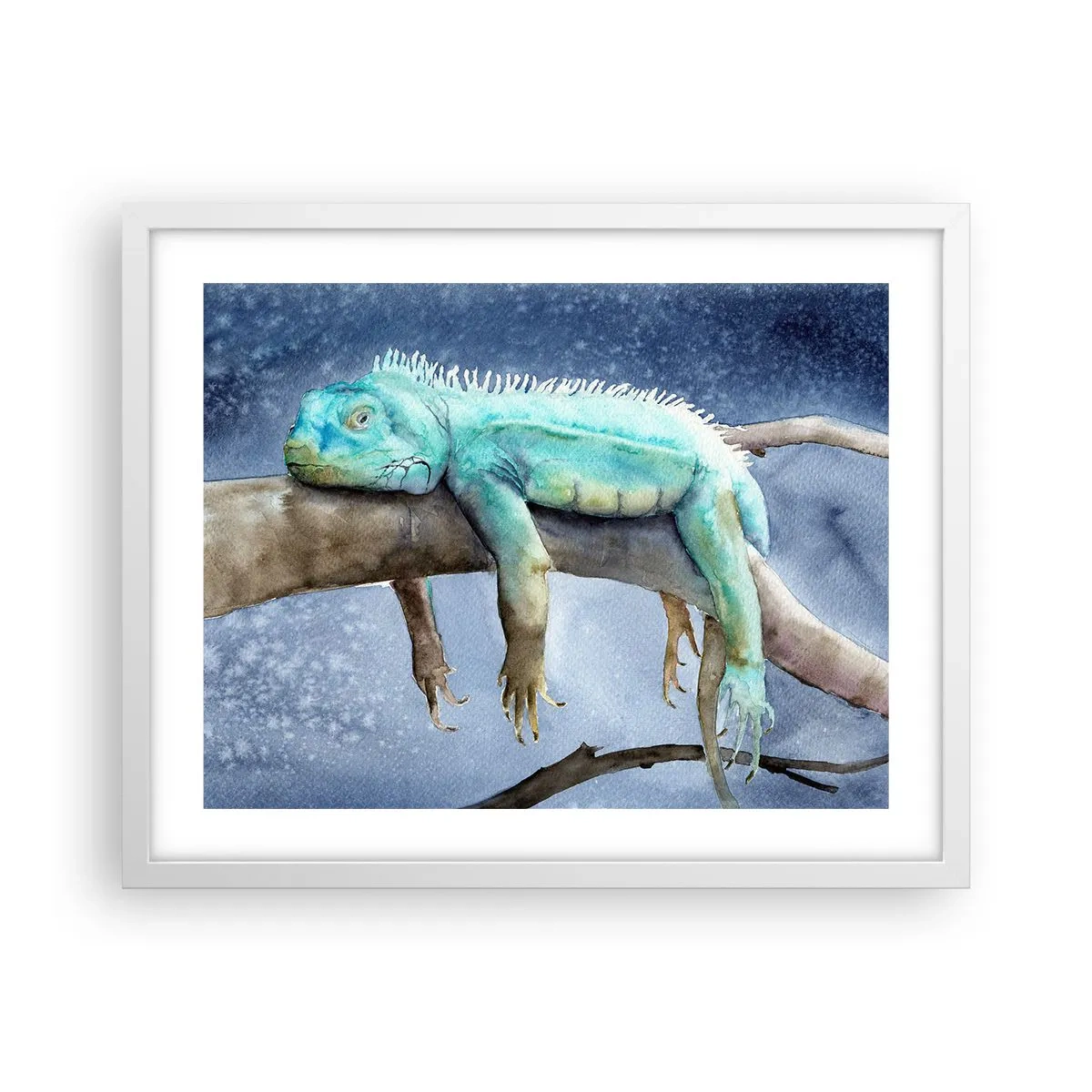 Affiche dans un cadre blanc - Poster - Tout va bien! - 50x40 cm