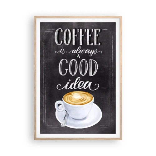 Affiche dans un chêne clair - Poster - Bien sûr! - 70x100 cm