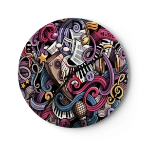 Horloge murale - Pendule murale - Mélodie compliquée - 40x40 cm