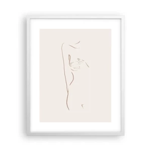 Affiche dans un cadre blanc - Poster - La forme du désir - 40x50 cm