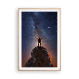 Affiche dans un chêne clair - Poster - Le force est avec moi! - 61x91 cm