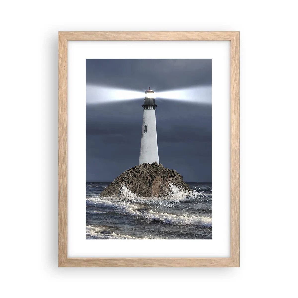 Affiche dans un chêne clair - Poster - I… i… ici ! - 30x40 cm