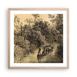 Affiche dans un chêne clair - Poster - Expédition à la source - 50x50 cm