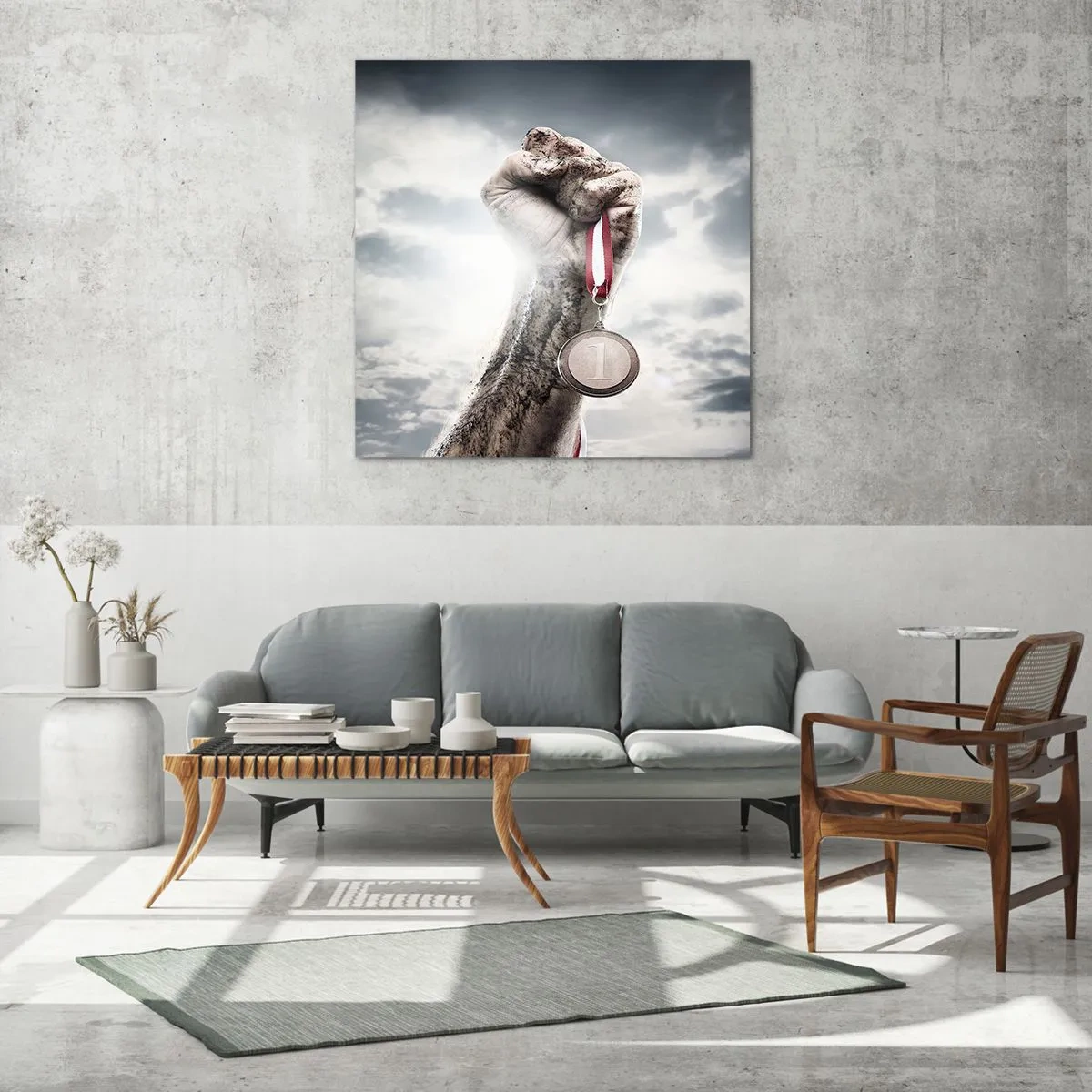 Impression sur verre - Image sur verre - Per aspera ad astra - 70x70 cm