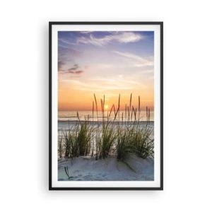 Affiche dans un cadre noir - Poster - Regarde, pense, ressent - 61x91 cm