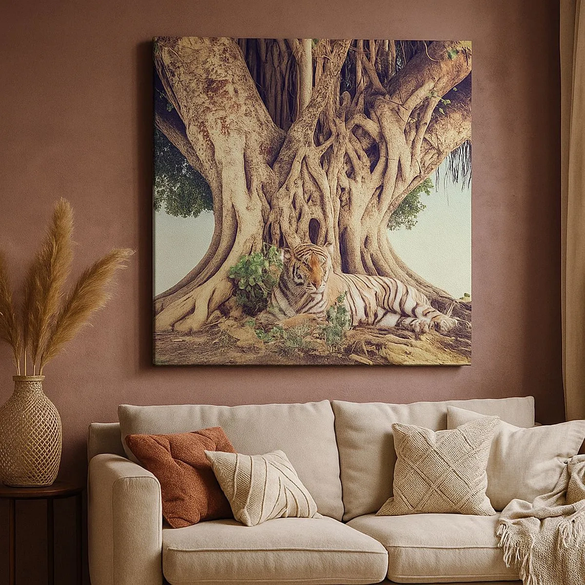 Impression sur toile - Image sur toile - Vue du Livre de la Genèse - 30x30 cm