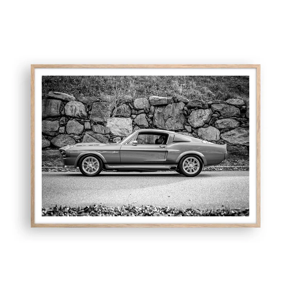 Affiche dans un chêne clair - Poster - Légende des années 60 - 100x70 cm