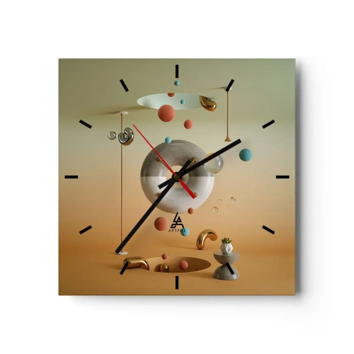 Horloge murale - Pendule murale - Tout peut arriver - 40x40 cm