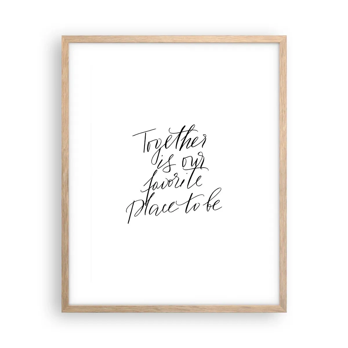 Affiche dans un chêne clair - Poster - Vous aussi vous le sentez? - 40x50 cm