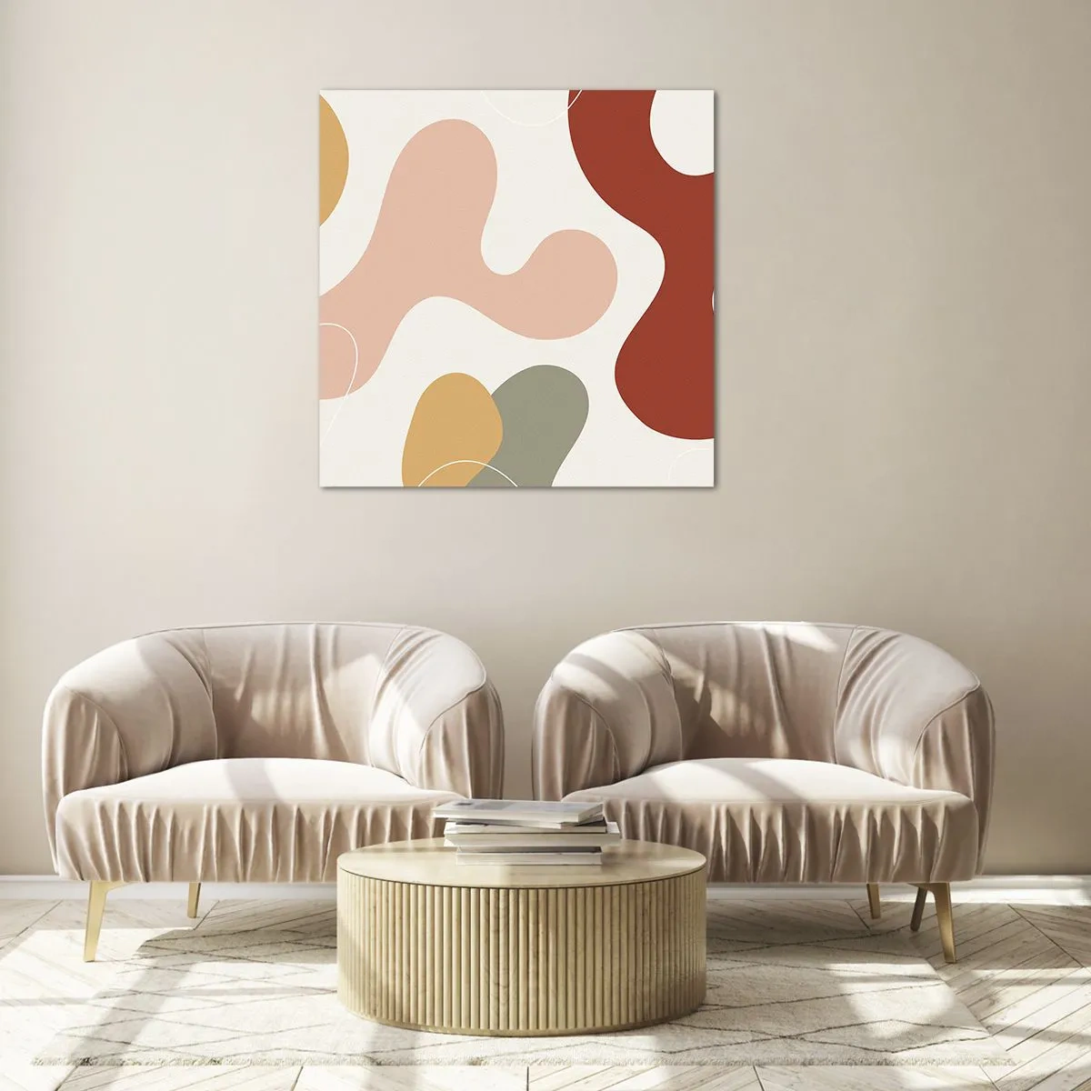 Impression sur verre - Image sur verre - Entrelac - 60x60 cm