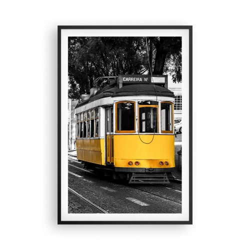 Affiche dans un cadre noir - Poster - Et du fado en arrière-plan - 61x91 cm