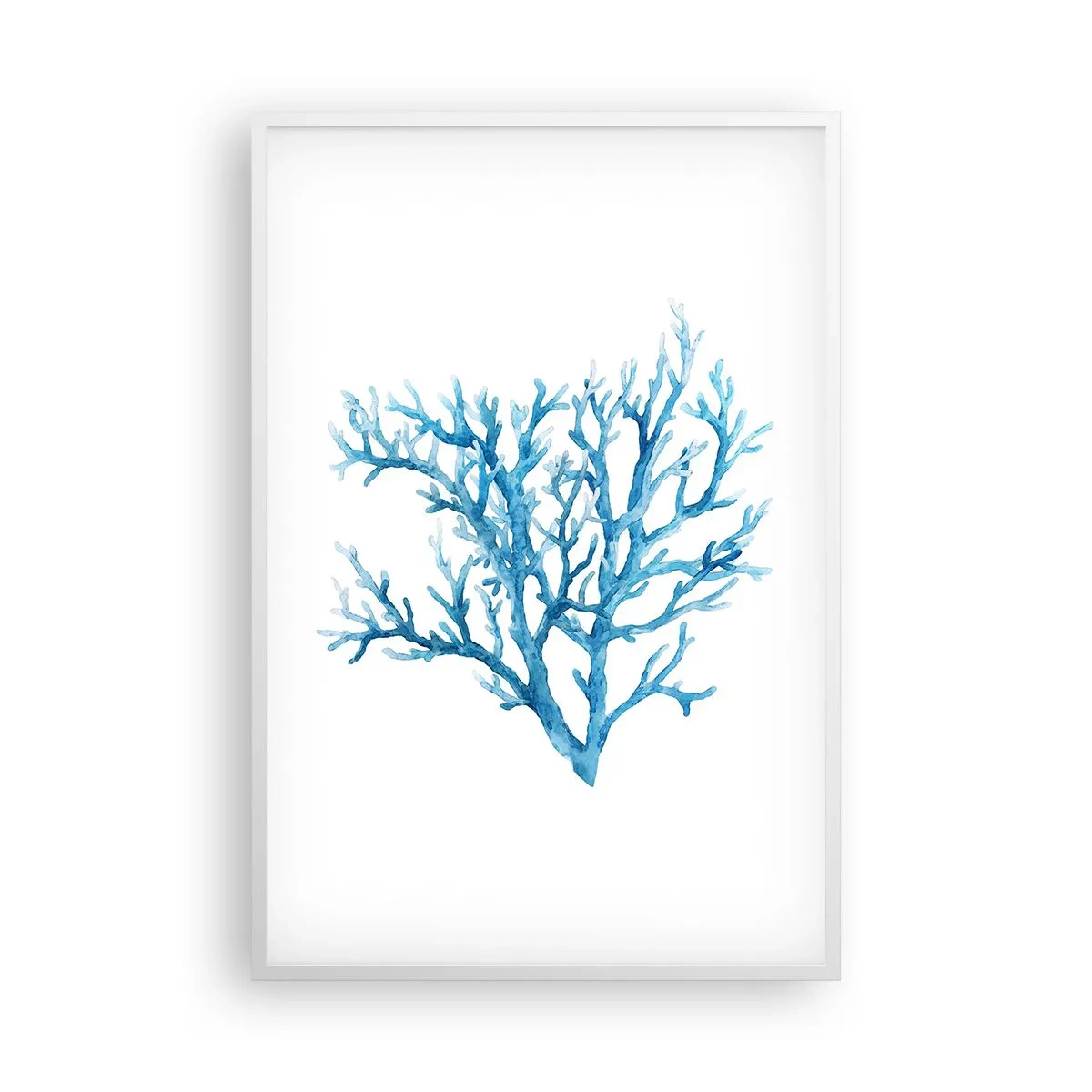 Affiche dans un cadre blanc - Poster - Filigrane nautique - 61x91 cm