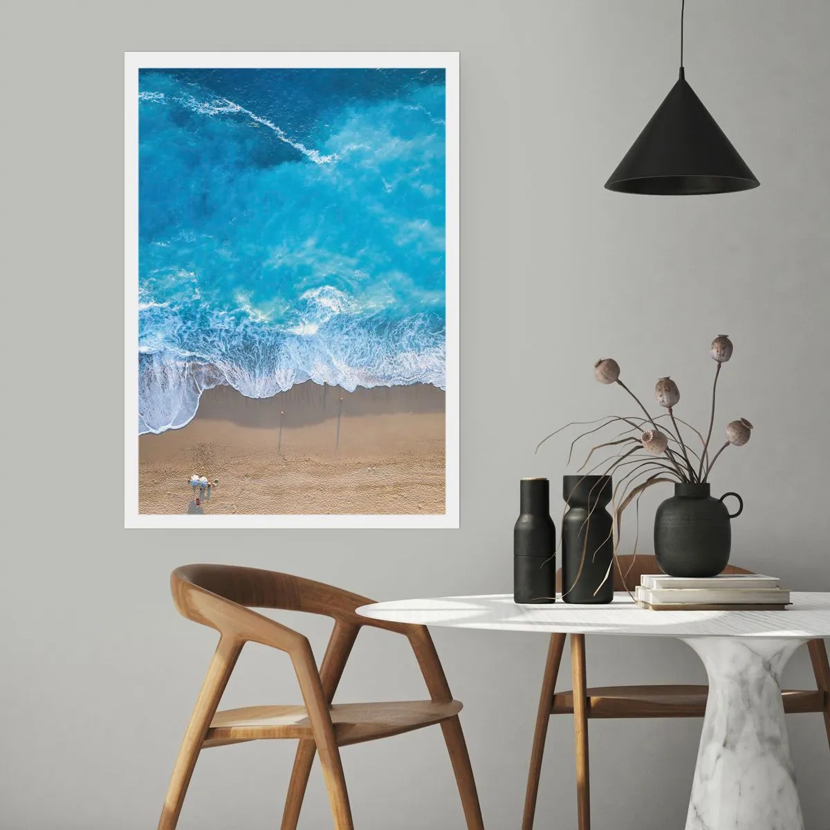 Affiche - Poster - La force du bleu - 30x40 cm