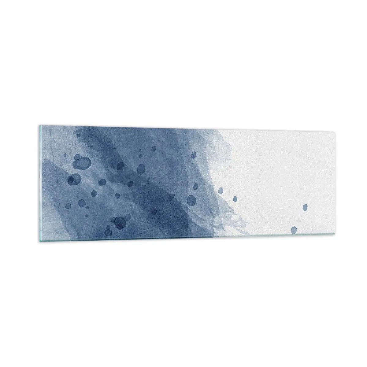 Impression sur verre - Image sur verre - Tulle bleu - 90x30 cm