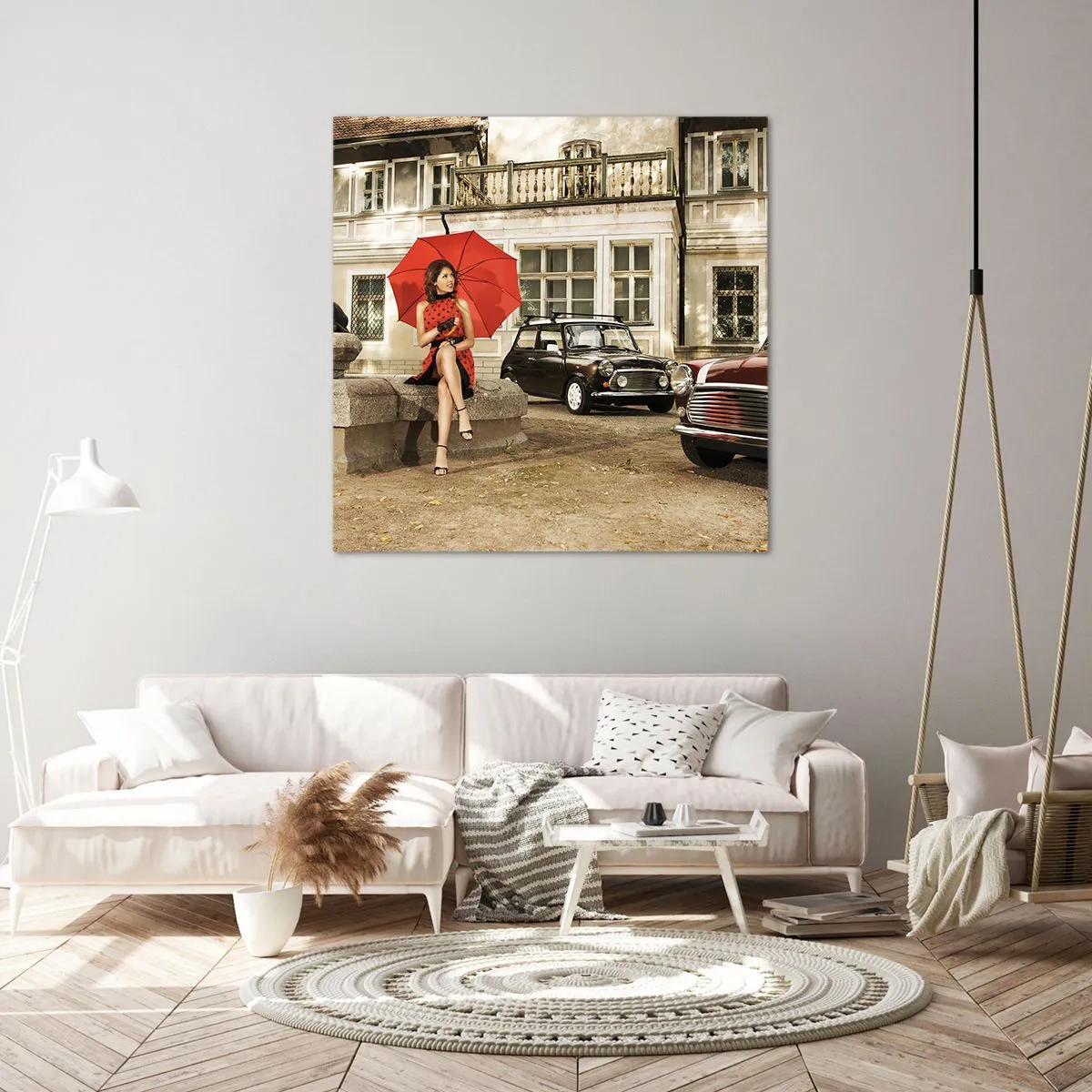 Impression sur toile - Image sur toile - Un mini-voyage sentimental - 50x50 cm