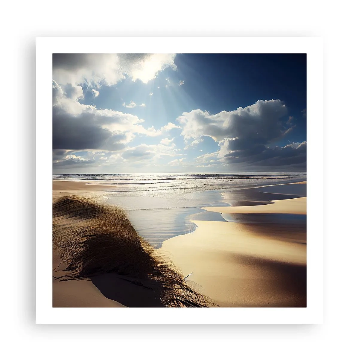 Affiche - Poster - Plage, plage sauvage - 60x60 cm