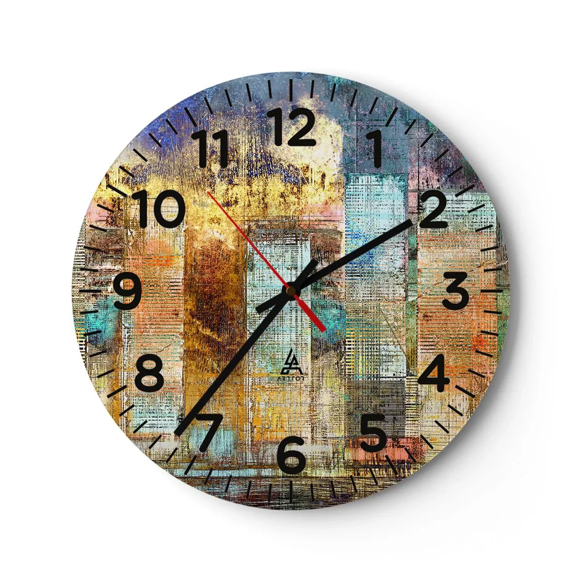 Horloge murale - Pendule murale - Une métropole ensoleillée - 30x30 cm