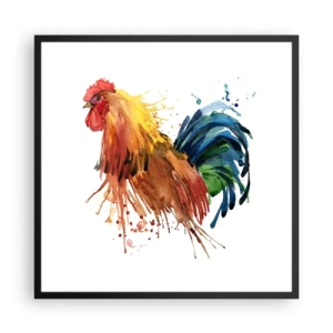 Affiche dans un cadre noir - Poster - Robe royale, fierté royale - 60x60 cm