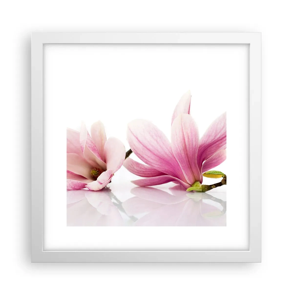 Affiche dans un cadre blanc - Poster - Délicat comme une brise de printemps - 30x30 cm