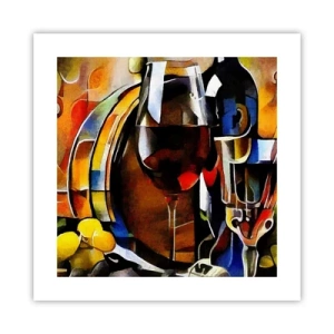 Affiche - Poster - Et le monde prend des couleurs - 40x40 cm