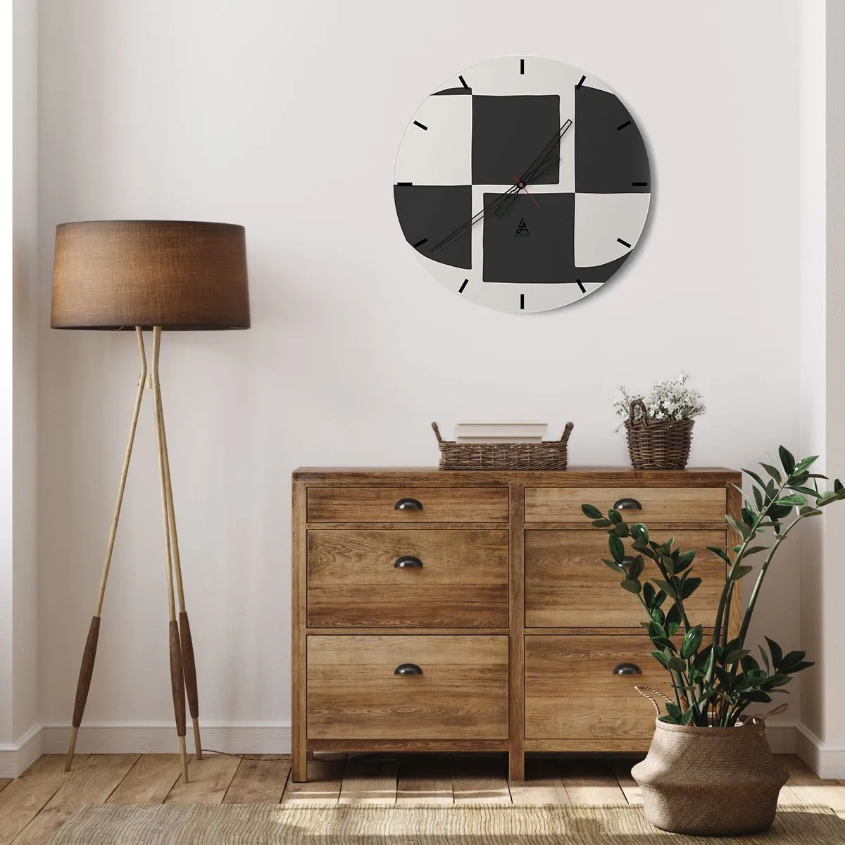 Horloge murale - Pendule murale - Antithèse - Synthèse - 40x40 cm