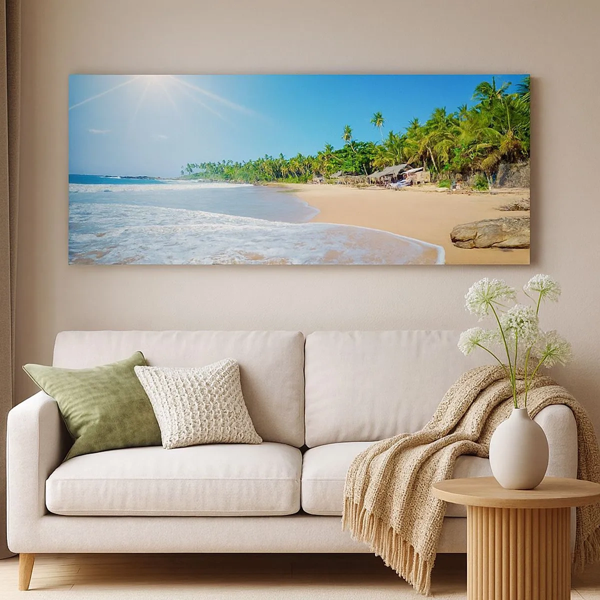 Impression sur toile - Image sur toile - Un endroit exotique pour vous - 100x40 cm