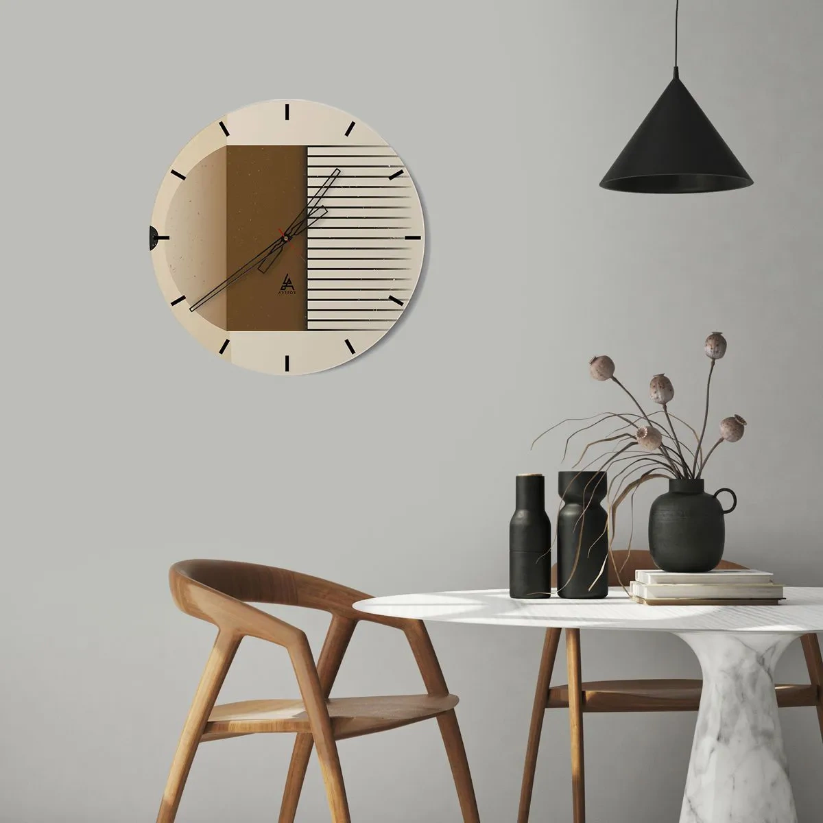 Horloge murale - Pendule murale - Différents états - 30x30 cm