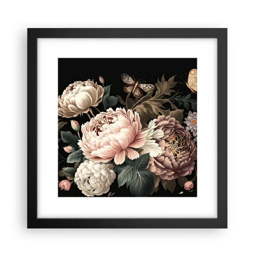 Affiche dans un cadre noir - Poster - De style baroque - 30x30 cm