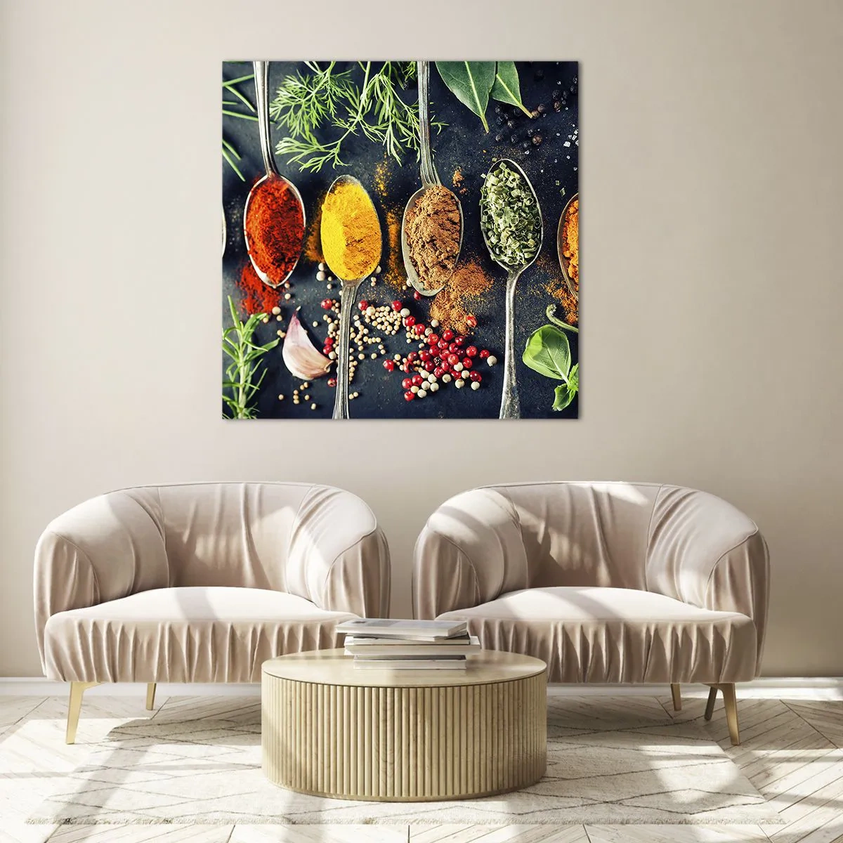 Impression sur verre - Image sur verre - Magie culinaire - 60x60 cm