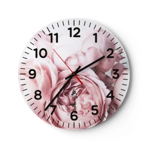 Horloge murale - Pendule murale - Pour les romantiques - 30x30 cm