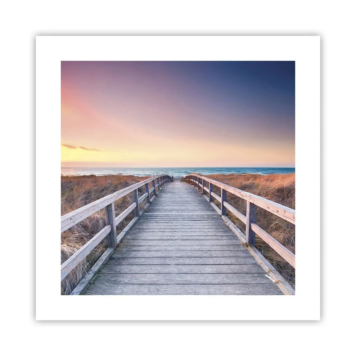 Affiche - Poster - Aurore baltique du soir - 40x40 cm