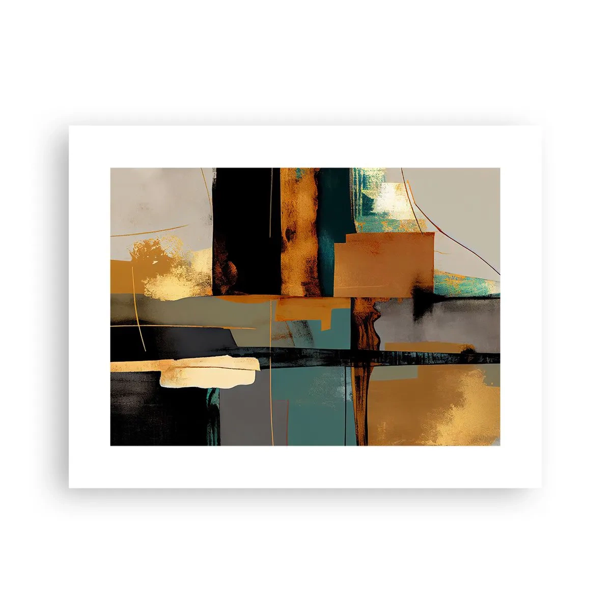 Affiche - Poster - Abstraction – lumière et ombre - 40x30 cm