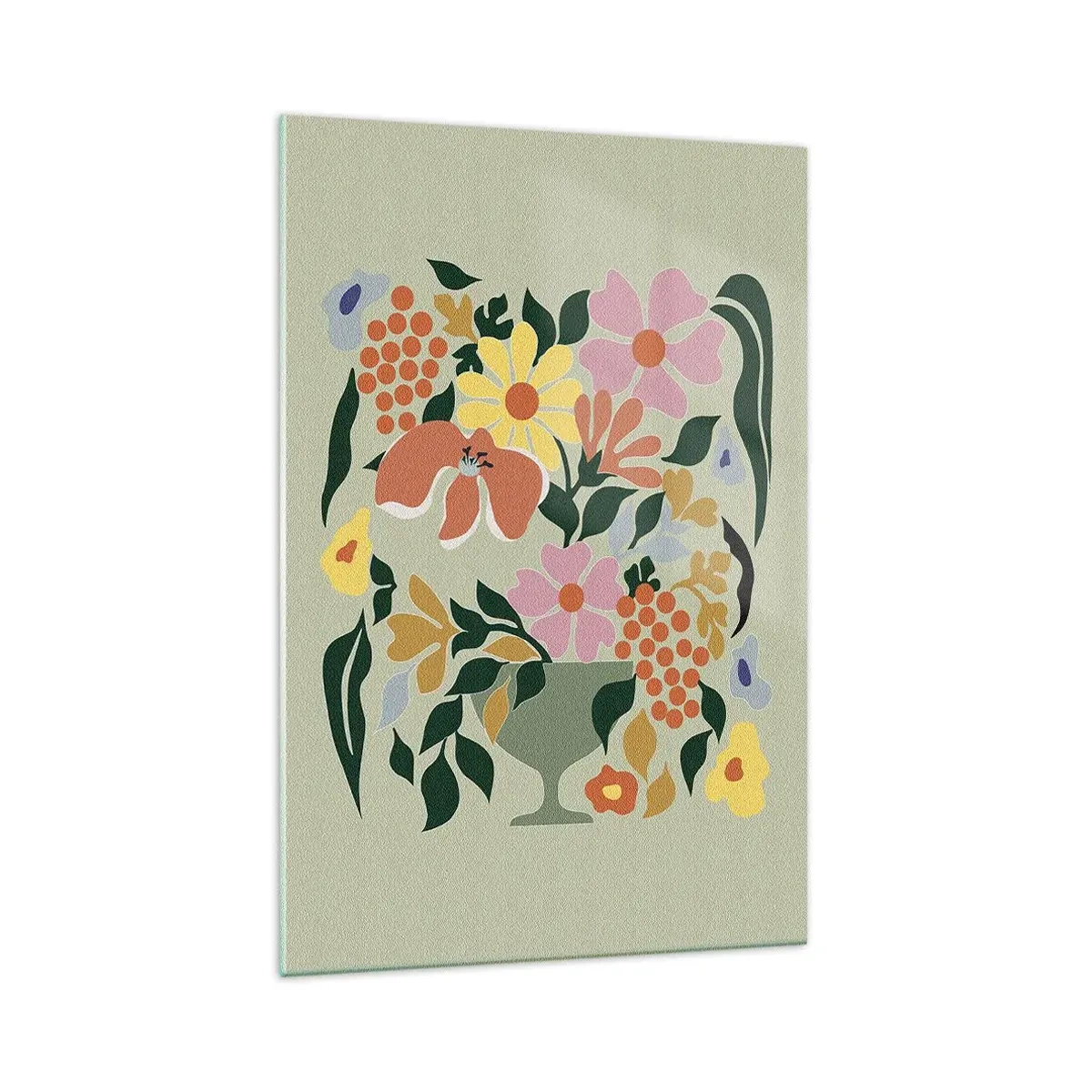 Impression sur verre - Image sur verre - Un bouquet plein de vie - 70x100 cm