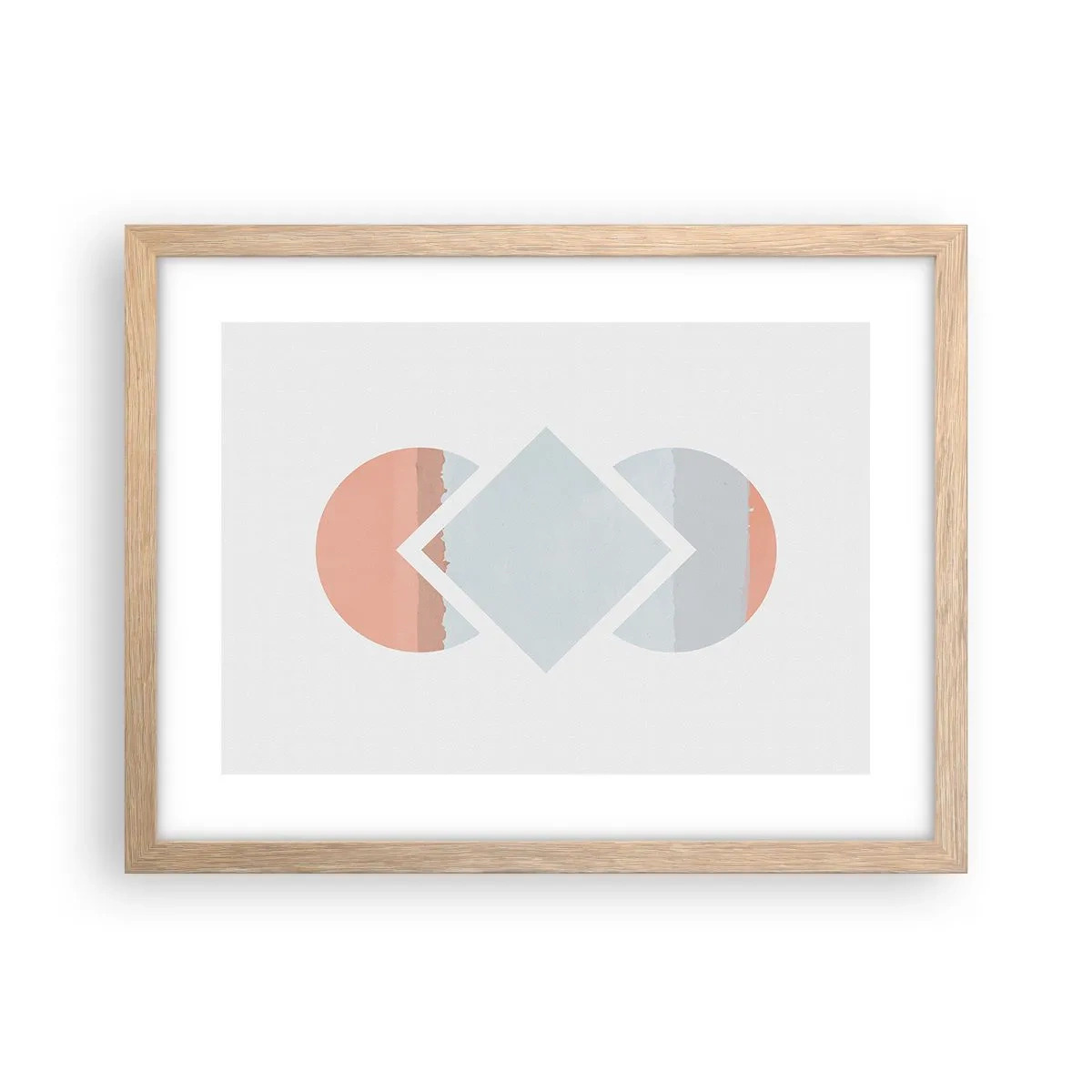 Affiche dans un chêne clair - Poster - La situation est clair - 40x30 cm