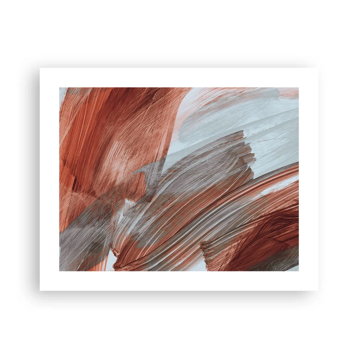 Affiche - Poster - Abstraction venteuse et automnale - 50x40 cm