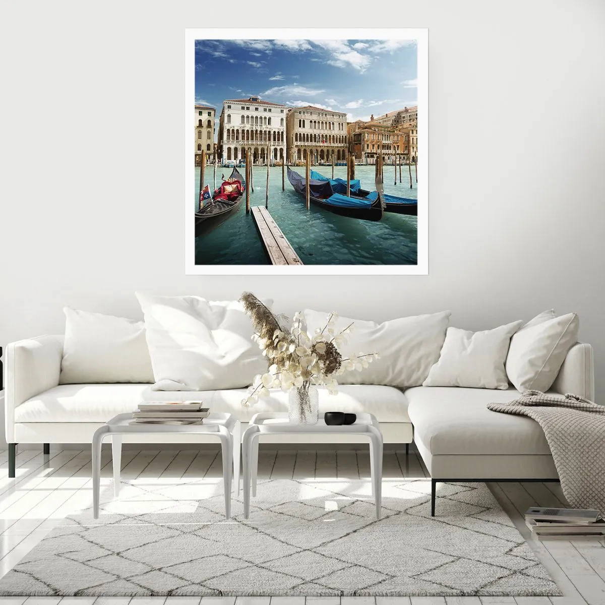 Affiche - Poster - Palace bleu ciel - 30x30 cm