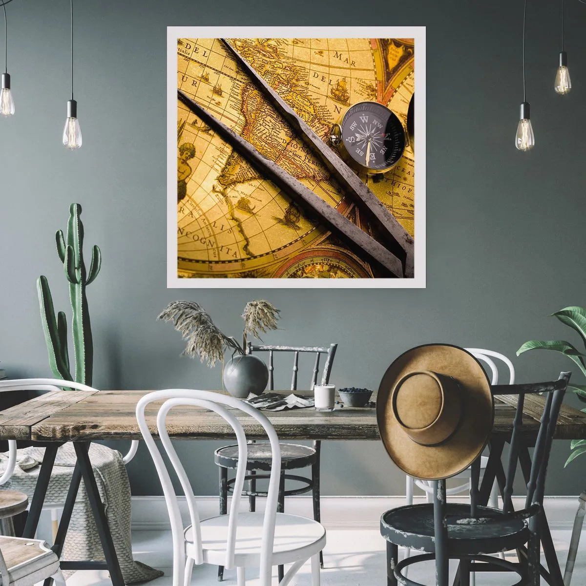 Affiche - Poster - Où sont ces trésors? - 60x60 cm