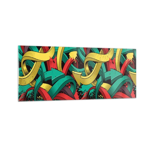 Impression sur verre - Image sur verre - Quel chemin vers le but ? - 100x40 cm