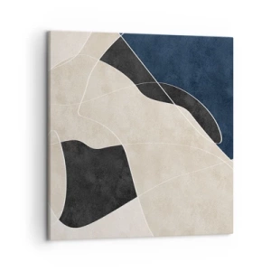 Impression sur toile - Image sur toile - Composition abstraite - contraste de couleurs - 50x50 cm