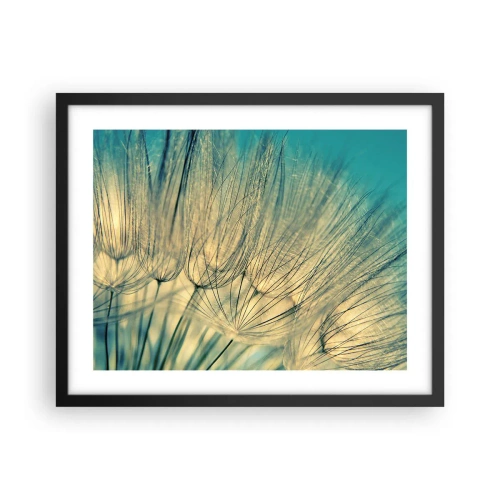 Affiche dans un cadre noir - Poster - En attente du vent - 50x40 cm